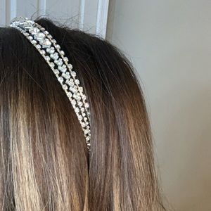 Rhinestone 3 Row Wedding Bridal Tiara Headband